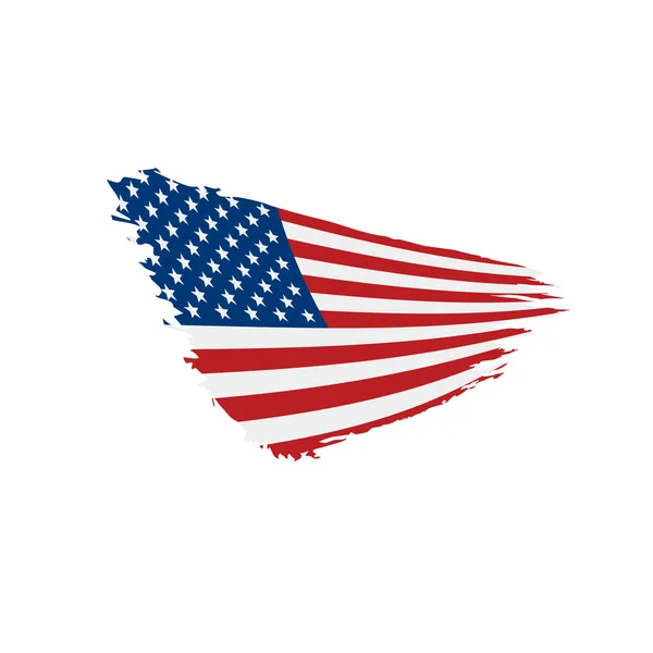 USA Bandiera isolata — Vettoriale Stock