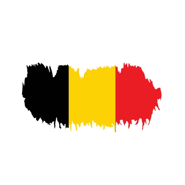 Belgická vlajka, vektorová ilustrace — Stockový vektor