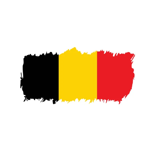 ( 영어 ) Flag of Belgium, vector illustration — 스톡 벡터