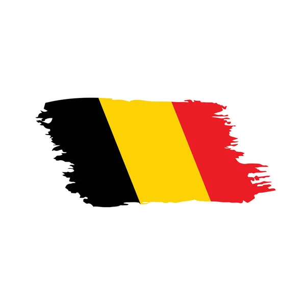 Belgiens flagga, vektorillustration — Stock vektor