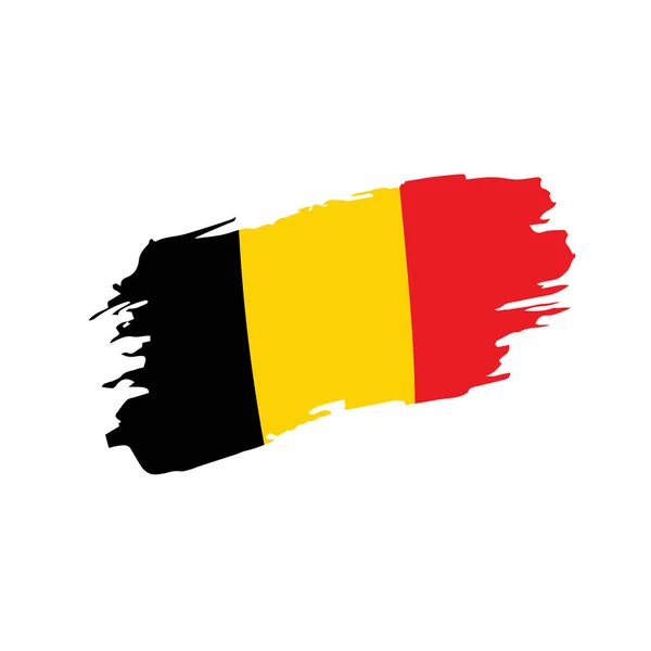 Bandera de Bélgica, ilustración vectorial — Vector de stock