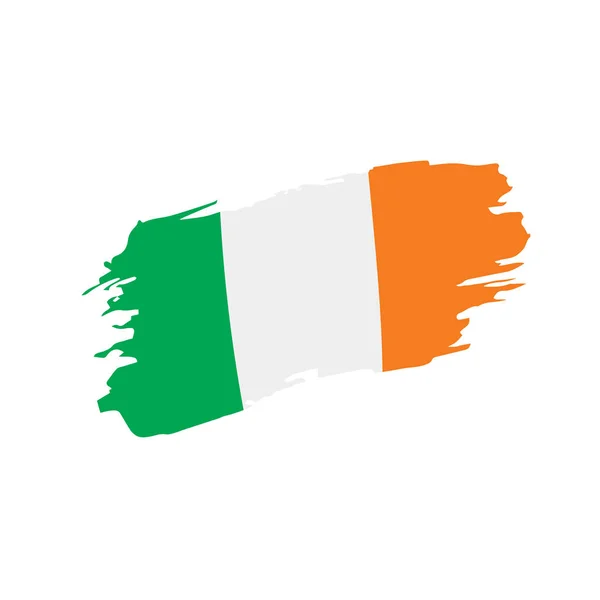 Ireland flagga, vektor illustration — Stock vektor