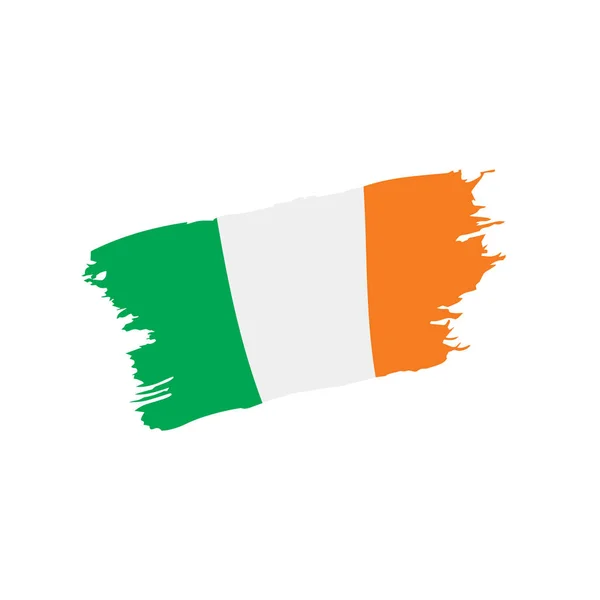 Bandeira irlandesa, ilustração vetorial —  Vetores de Stock