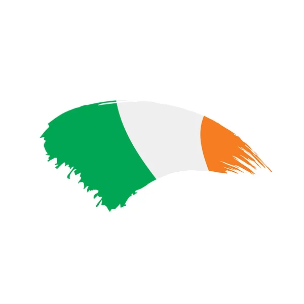 Ireland flagga, vektor illustration — Stock vektor