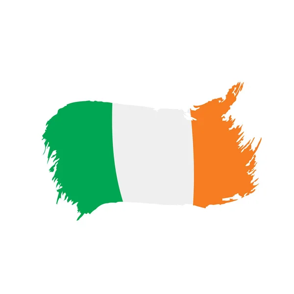 Ireland flagga, vektor illustration — Stock vektor