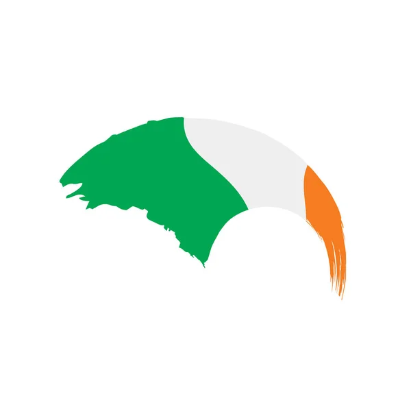İrlanda bayrağı, vektör illüstrasyonu — Stok Vektör
