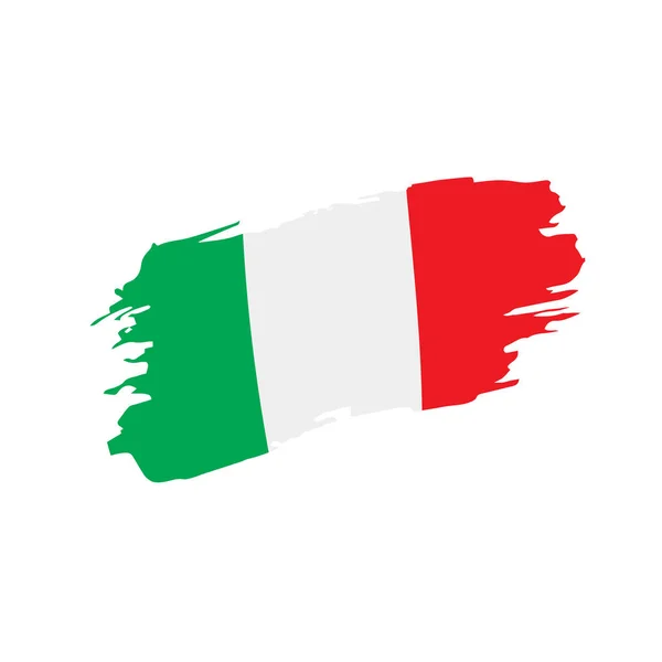 Italien-Flagge, Vektorabbildung — Stockvektor