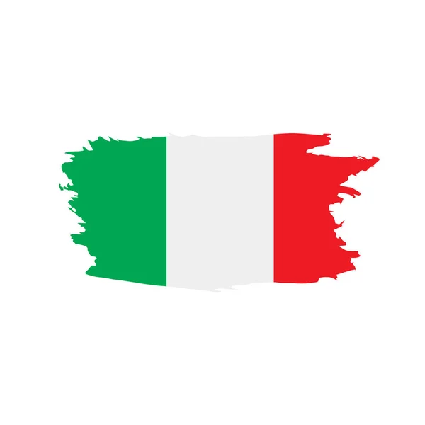 Italien-Flagge, Vektorabbildung — Stockvektor