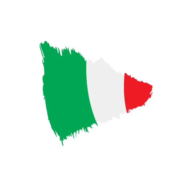 Italia bandera, ilustración vectorial — Vector de stock
