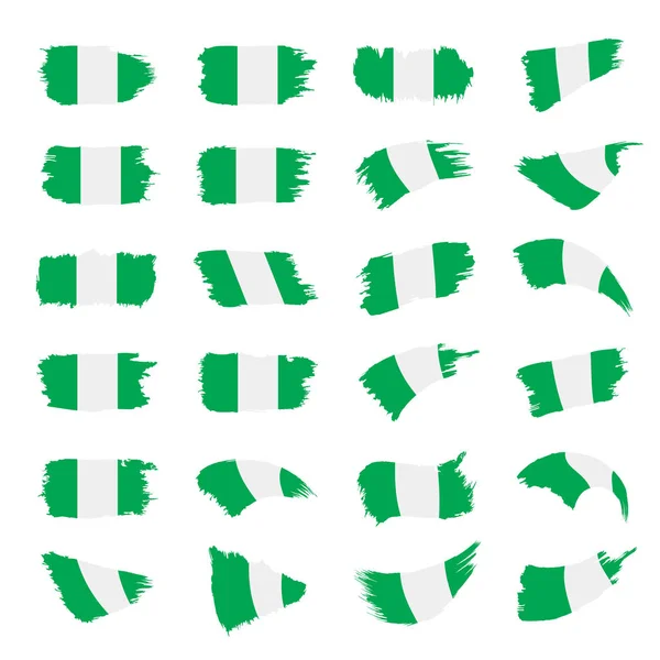Bandera de Nigeria, ilustración vectorial — Archivo Imágenes Vectoriales