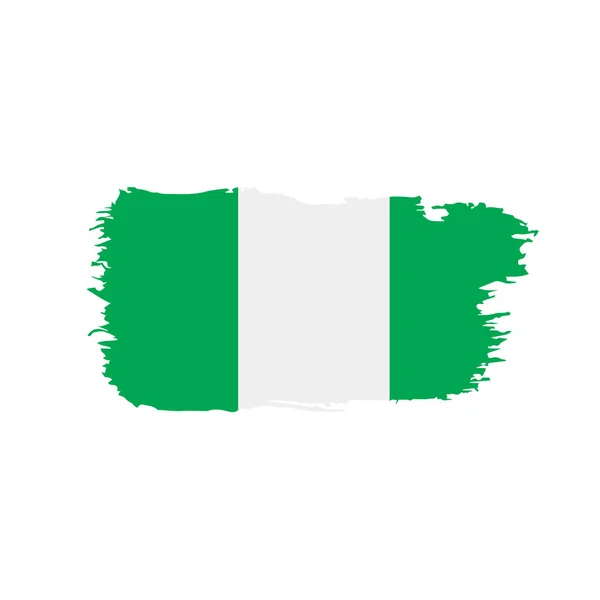 Nigeria vlag, vector illustratie — Stockvector