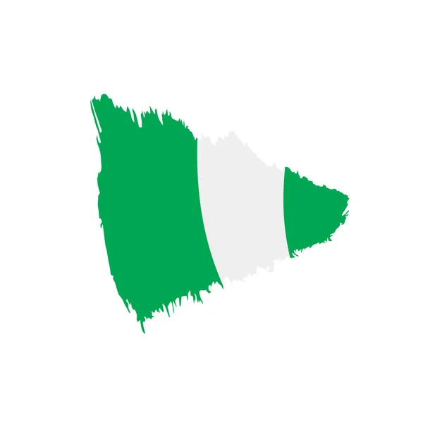 Bandera de Nigeria, ilustración vectorial — Archivo Imágenes Vectoriales