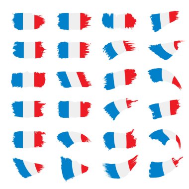 Fransa bayrağı, vektör çizim