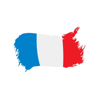 Fransa bayrağı, vektör çizim