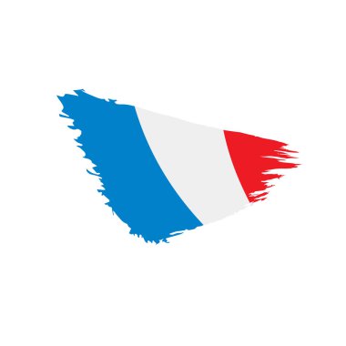 Fransa bayrağı, vektör çizim