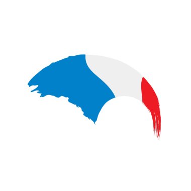 Fransa bayrağı, vektör çizim