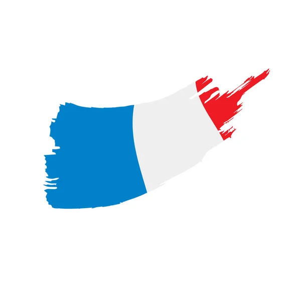 Francia bandiera, illustrazione vettoriale — Vettoriale Stock