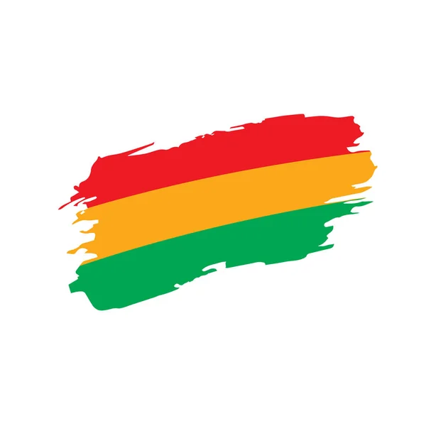 ボリビア国旗ベクトルイラスト — ストックベクタ
