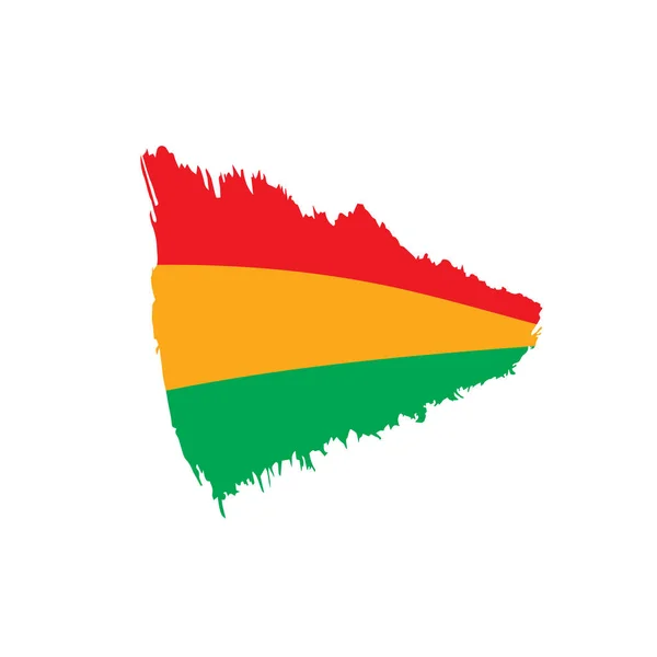 Bolivya bayrağı, vektör illüstrasyonu — Stok Vektör