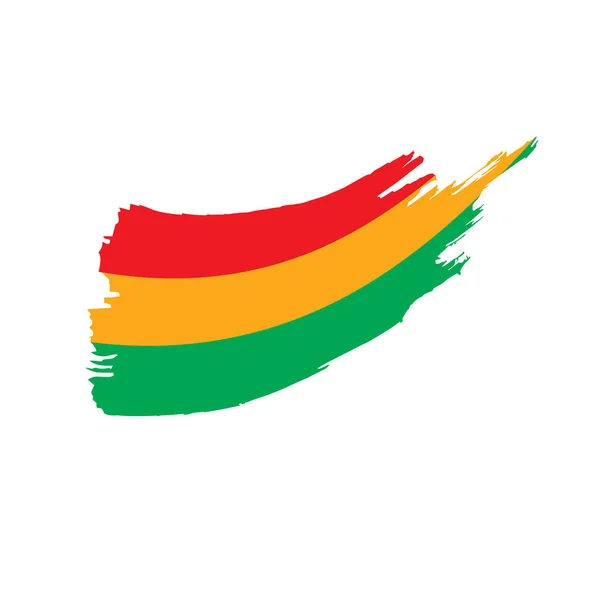 Bolivianische Flagge, Vektorillustration — Stockvektor