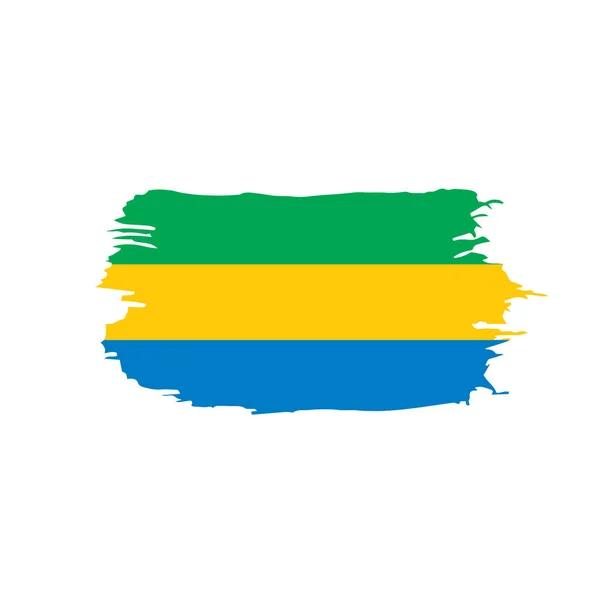 Vlag van Gabon, vectorillustratie — Stockvector