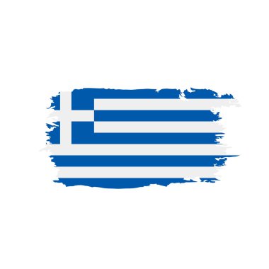 Yunan bayrağı, vektör illüstrasyonu
