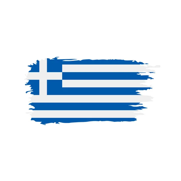 Yunan bayrağı, vektör illüstrasyonu — Stok Vektör