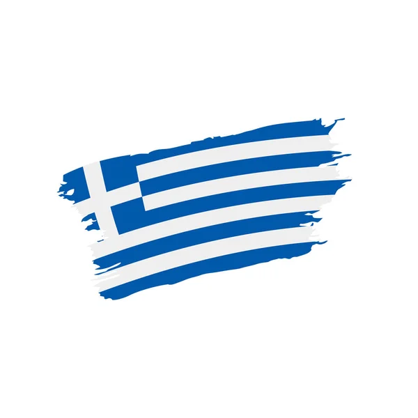 Grèce drapeau, illustration vectorielle — Image vectorielle