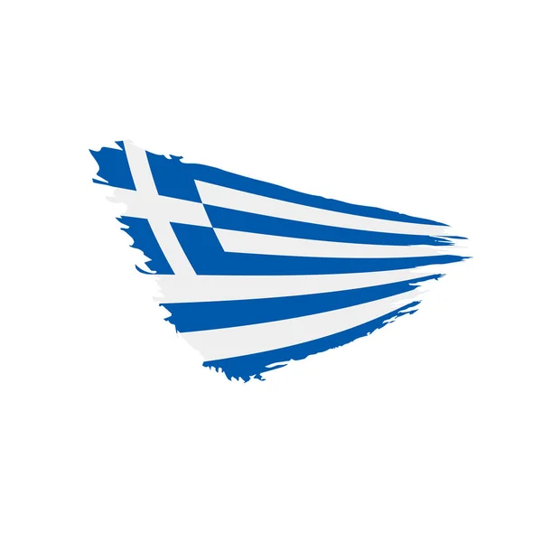 Yunan bayrağı, vektör illüstrasyonu — Stok Vektör