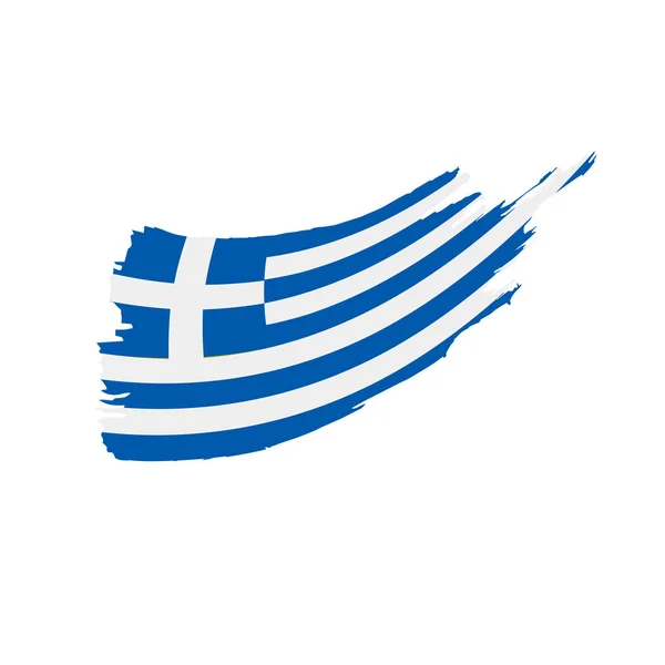 希腊国旗，矢量插图 — 图库矢量图片