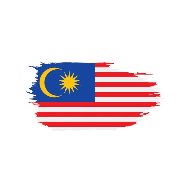 マレーシアの国旗、ベクトル イラスト — ストックベクタ