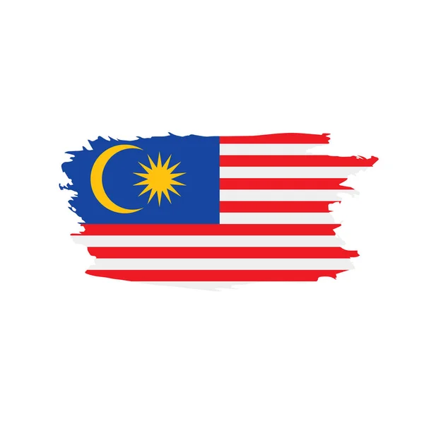 Malaysia flag, vector illustration — Stock Vector