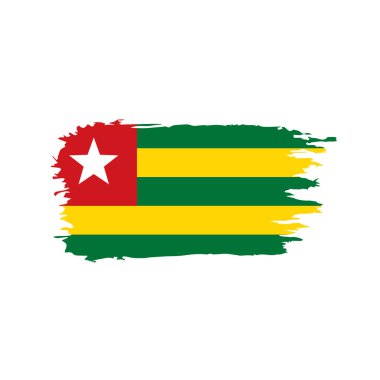 Togo bayrak, vektör çizim