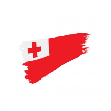 Tonga bayrak, vektör çizim