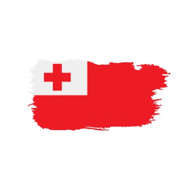 Tonga bayrak, vektör çizim