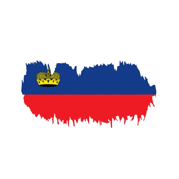 Bandera de liechtenstein, ilustración vectorial — Vector de stock