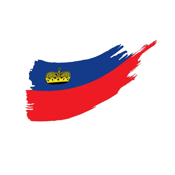 Liechtenstein flag, vector illustration — Stock Vector
