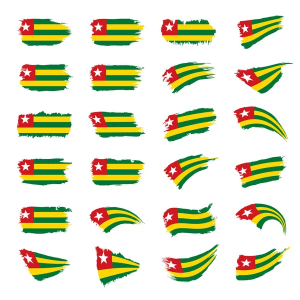 Togo bandera, ilustración vectorial — Vector de stock
