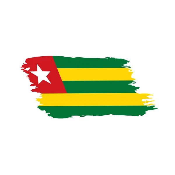 Togo bandera, ilustración vectorial — Vector de stock