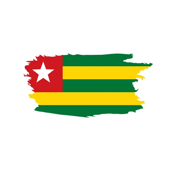 Togo bandera, ilustración vectorial — Vector de stock