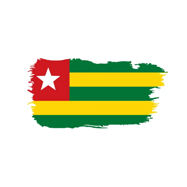 Togo bandeira, ilustração vetorial — Vetor de Stock