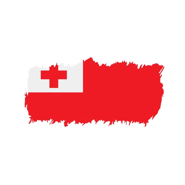 Flaga Tonga, ilustracji wektorowych — Wektor stockowy