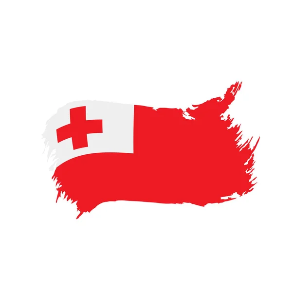 Tonga-Flagge, Vektorillustration — Stockvektor