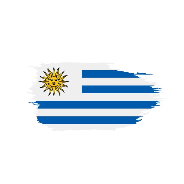 Bandera de Uruguay, vector de ilustración — Vector de stock