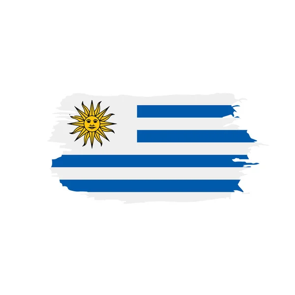 Bendera Uruguay, ilustrasi vektor - Stok Vektor