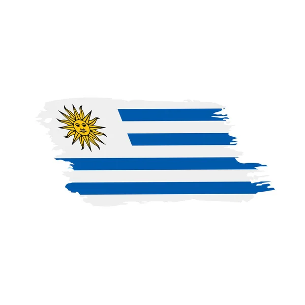 Uruguay flag, vector illustration — Stock Vector