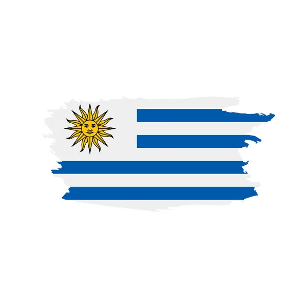 Uruguay flagga, vektor illustration — Stock vektor