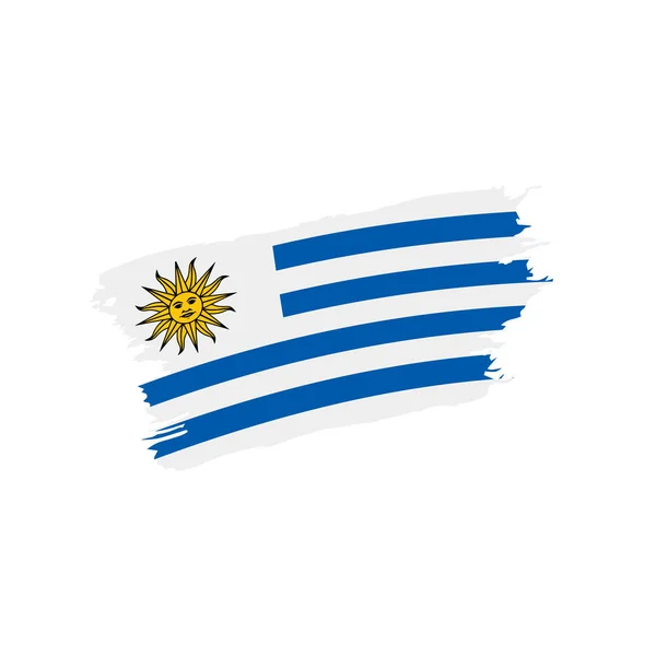 Bandera de Uruguay, vector de ilustración — Archivo Imágenes Vectoriales