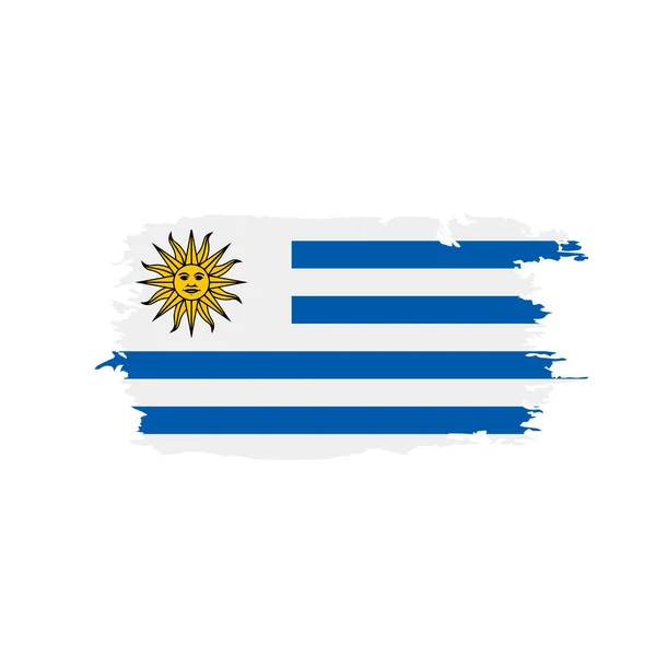 Uruguay zászló, vektoros illusztráció — Stock Vector