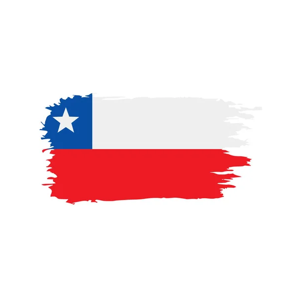 Bandera de Chile, vector de ilustración — Archivo Imágenes Vectoriales